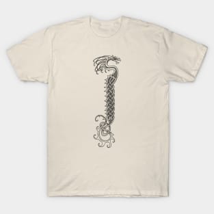 Celtic Serpent - Line Art T-Shirt